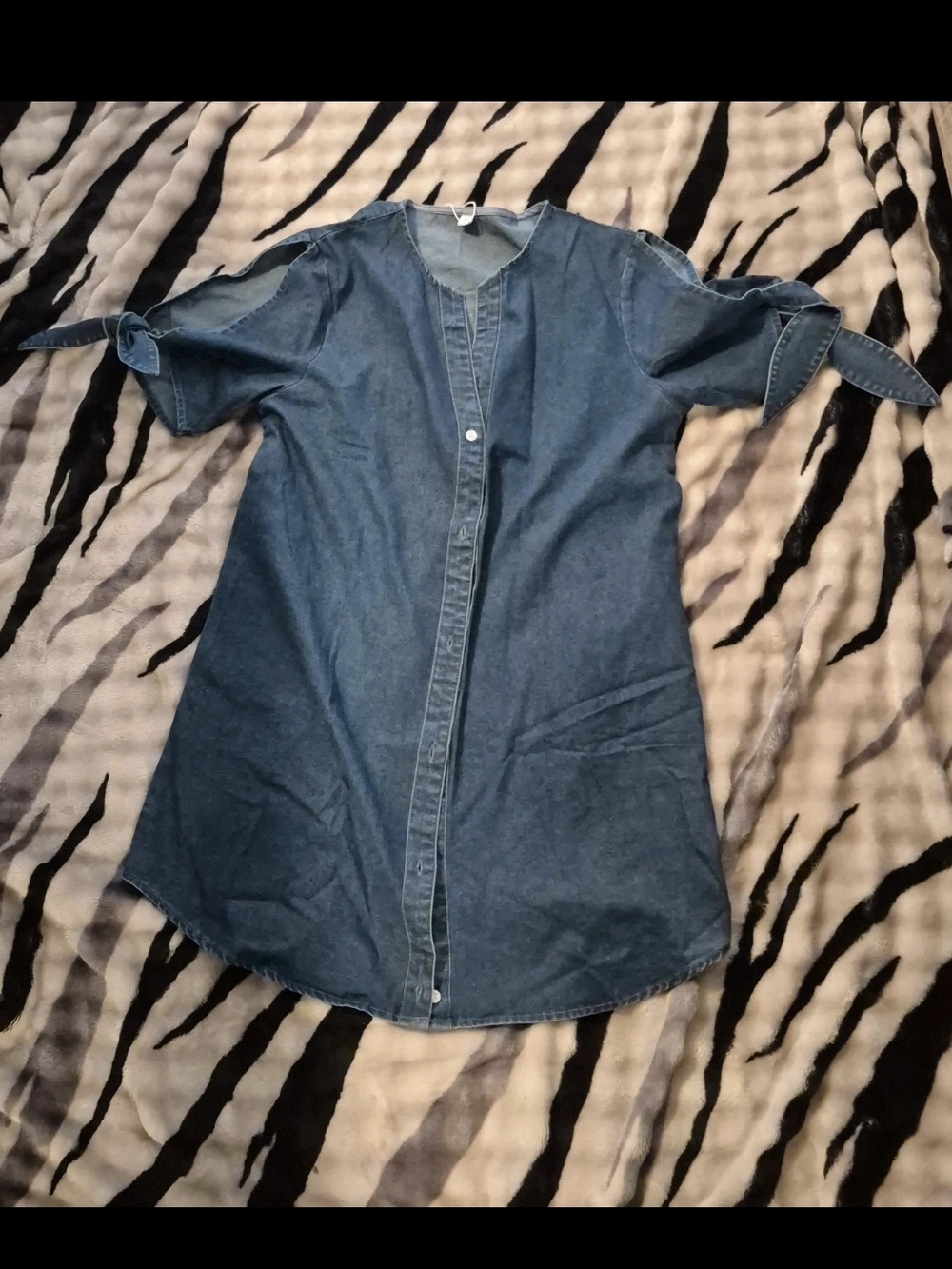 Blue Denim Mini Dress